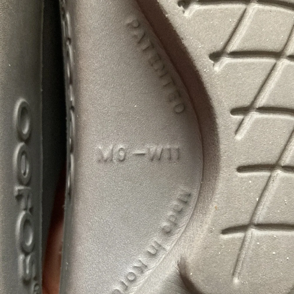 OOFOS Gray Slide Sandals